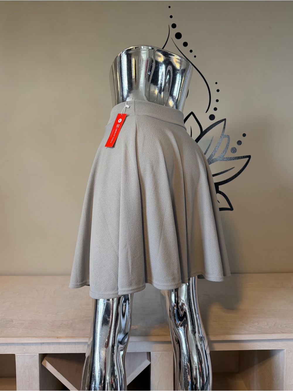 Grey High Waisted Skirt